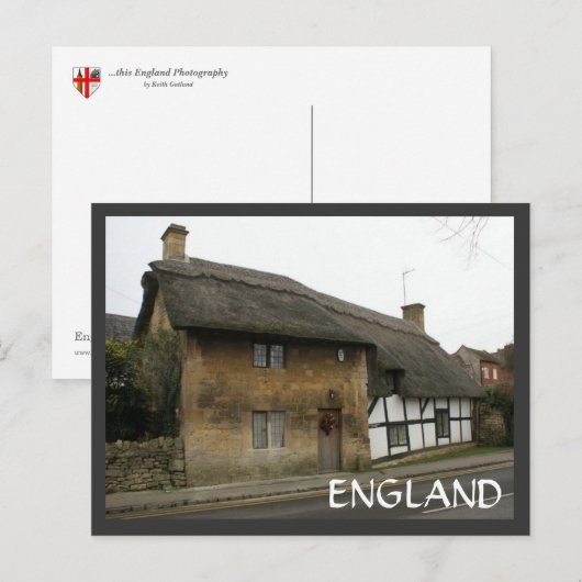 茅葺きの小屋 ポストカード (正面/裏面)