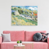 茅葺きコテージバイビンセント・ヴァン・ゴッホ キャンバスプリント (インサイチュ (リビング))