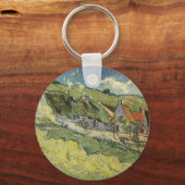 茅葺きコテージバイビンセント・ヴァン・ゴッホ キーホルダー (正面)