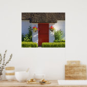 茅葺きコテージ ポスター (キッチン)