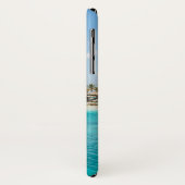 茅葺きハッツモノグラムと風光明媚な熱帯ビーチ Case-Mate iPhoneケース (裏面/左)