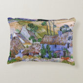 茅葺き屋根コテージバイヒルバイビンセントバンゴッホ アクセントクッション (裏面)