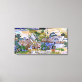 茅葺き屋根コテージバイヒルバイビンセントバンゴッホ キャンバスプリント (正面)