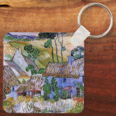 茅葺き屋根コテージバイヒルバイビンセントバンゴッホ キーホルダー (裏面)