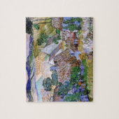 茅葺き屋根コテージバイヒルバイビンセントバンゴッホ ジグソーパズル (縦)