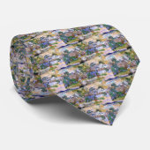 茅葺き屋根コテージバイヒルバイビンセントバンゴッホ ネクタイ (ロール)