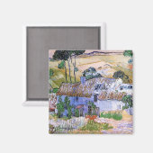 茅葺き屋根コテージバイヒルバイビンセントバンゴッホ マグネット (正面/裏面)