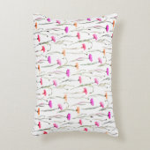 茎かわいらし柄の花 アクセントクッション (正面(垂直))