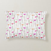 茎かわいらし柄の花 アクセントクッション (裏面)