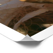 茎にトウモロコシの穂 ポスター (角)