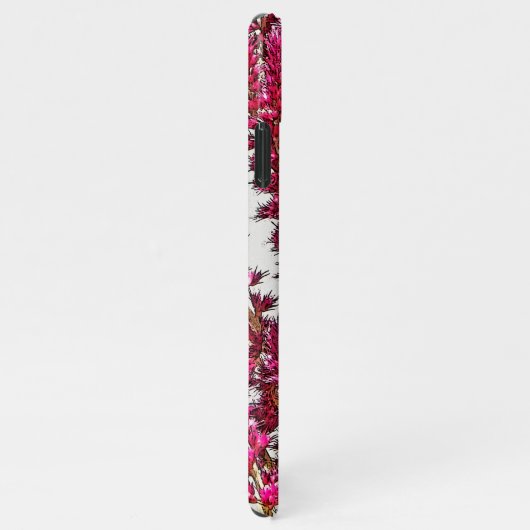 茎にピンク色の花 iPhoneケース (右側)