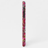 茎にピンク色の花 iPhoneケース (左側)