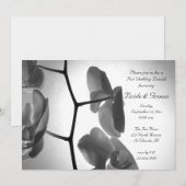 茎に咲く蘭の結婚後ブライダルブランチ招待状 招待状 (正面/裏面)