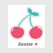 茎のさくらんぼ シール (シート)