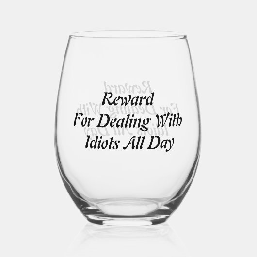 茎のないおもしろいワイングラス ステムなしワイングラス (正面)