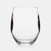 茎のないガラス ステムなしワイングラス (左)