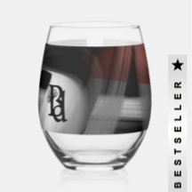 茎のないワイングラス抽象芸術アートブラックパウダー