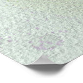 茎の上の美しい白い絵を描蝶 ポスター (角)