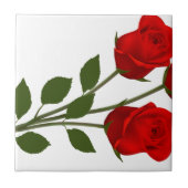 茎の長いバラ タイル (正面)