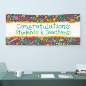 茎は石カスタムなメッセージの学校の学をからかいます 横断幕 (トレードショー)