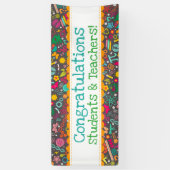 茎は石カスタムなメッセージの学校の学をからかいます 横断幕 (縦)