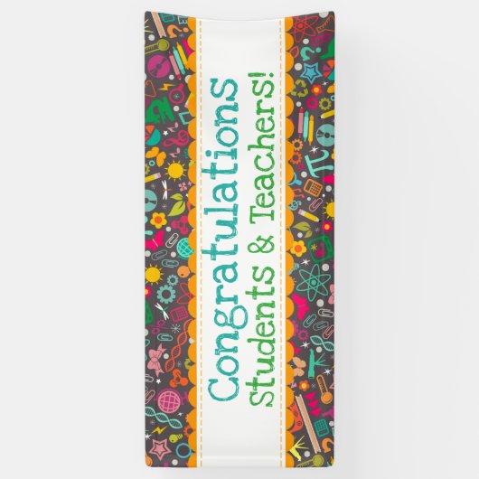 茎は石カスタムなメッセージの学校の学をからかいます 横断幕 (縦)