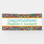 茎は石カスタムなメッセージの学校の学をからかいます 横断幕 (横)