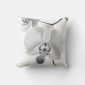 茎枕に黒と白のラン クッション (正面)