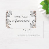 茎葉幾何学模様アポイントメントカード (デスク)