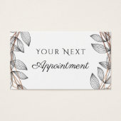 茎葉幾何学模様アポイントメントカード (正面)