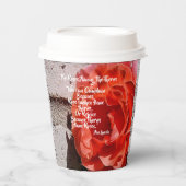 茨の中のバラ コーヒー紙コップ 紙コップ (正面)