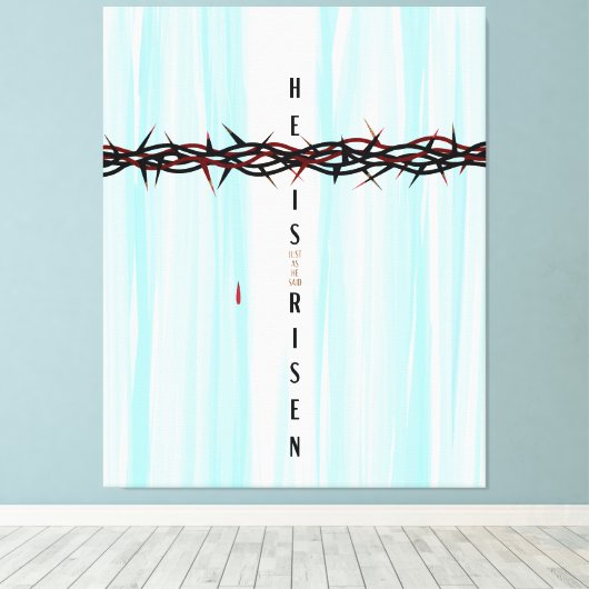 茨の冠の十字架 キャンバスプリント (インサイチュ (ウッドフロア))