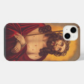 茨の冠を被せられるイエス・キリスト 苦しみの美術 iPhoneケース (裏面横)