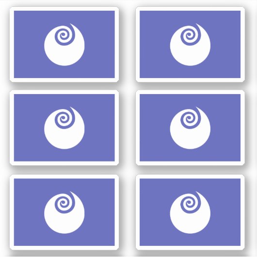 茨城県国旗 シール (正面)