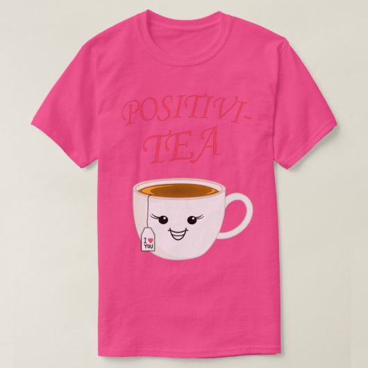 茶おもしろい杯の前向き贈り物 Tシャツ (デザイン正面)