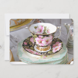 茶およびケーキのカスタマイズ可能な午後の招待状 招待状