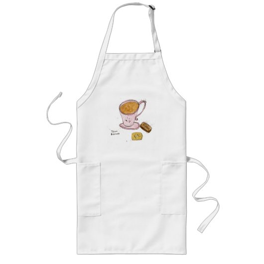 茶およびビスケット ロングエプロン (正面)