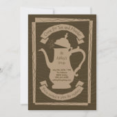 茶および殺害のパーティー-カスタムな招待状 招待状 (正面)