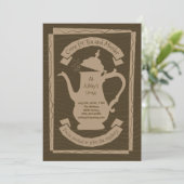 茶および殺害のパーティー-カスタムな招待状 招待状 (スタンド正面)