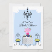 茶お洒落パーティの招待状カスタマイズ- V2 招待状 (正面)