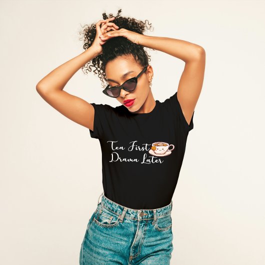 『茶から始め、ドラマからおもしろい』茶好き Tシャツ