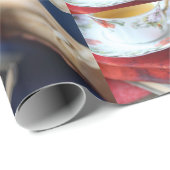 茶が付いているヴィンテージの本 ラッピングペーパー (ロールコーナー)