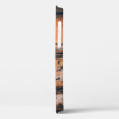 茶とオレンジのパネル Case-Mate iPhoneケース (裏面 / 左)