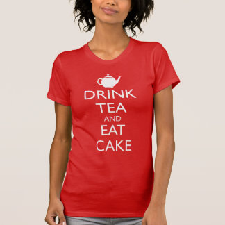 茶とケーキを飲食べむ Tシャツ