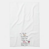 茶とワイン キッチンタオル (縦)