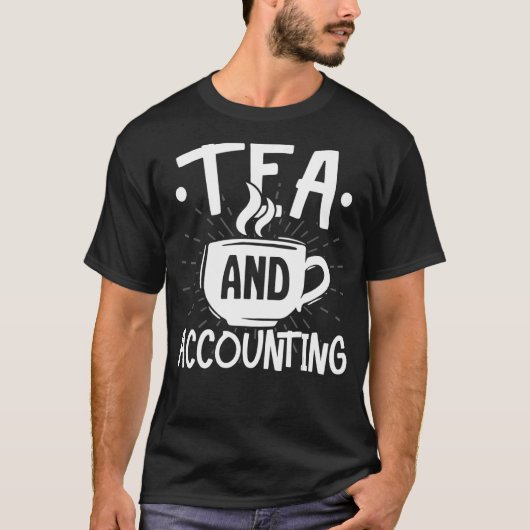 茶と会計税コンサルタント会計士Cpa Tシャツ (正面)
