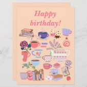 茶と本 (正面/裏面)