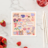 茶と本 スタンダードカクテルナプキン (インサイチュ)