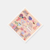 茶と本 スタンダードカクテルナプキン (角)