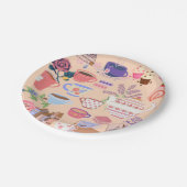 茶と本 ペーパープレート (アングル)